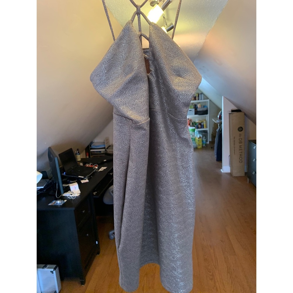 Gold cocktail dress